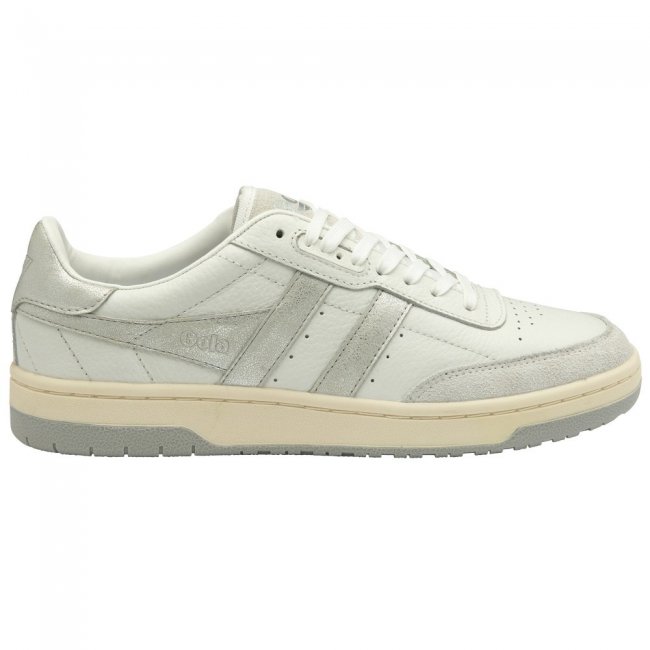 Gola Classics Women's Falcon Mirror Sneakers - White/Silver