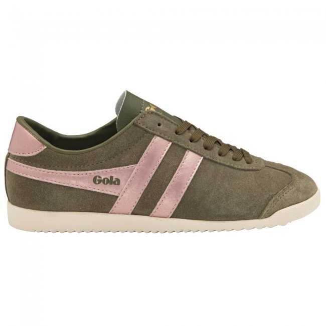 Gola Classics Women's Bullet Flame Sneakers - Khaki/Pink