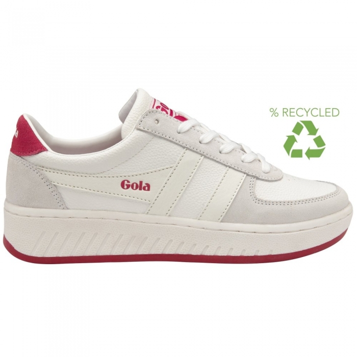Gola Classics Women's Grandslam '88 Sneakers - White/White/Raspberry