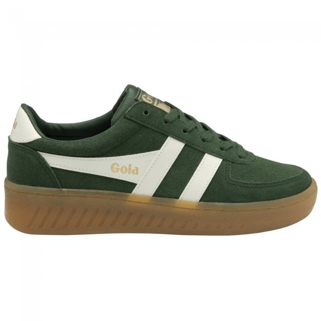 Gola Classics Women's Grandslam Suede Sneakers - Evergreen/Off White/Gum
