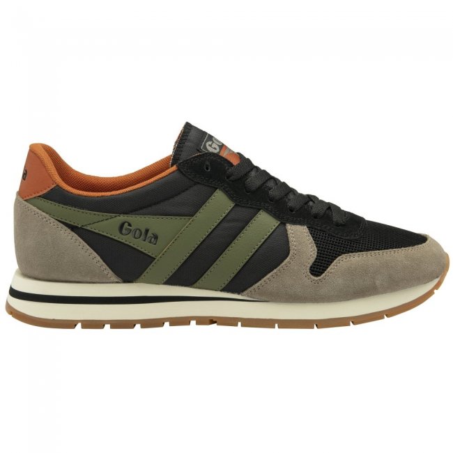 Gola Classics Men's Daytona Sneakers - Black/Rhino/Khaki
