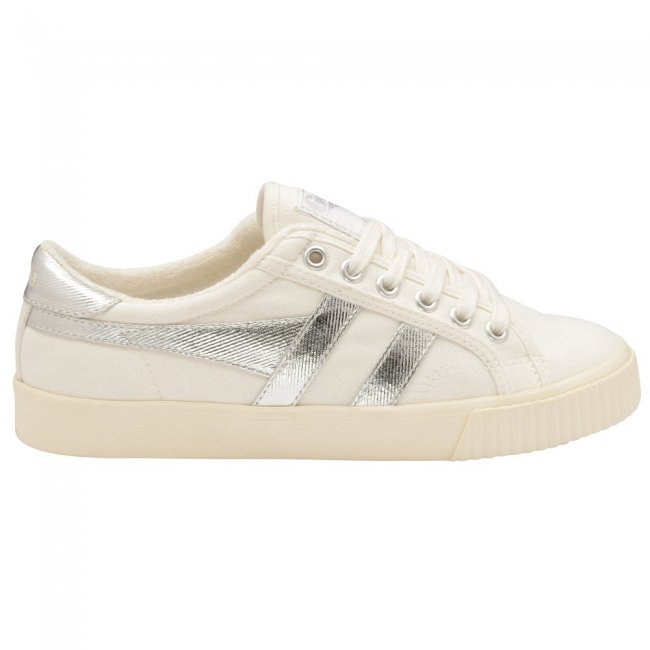 Gola Classics Women's Tennis Mark Cox Sneakers - Off White/Silver