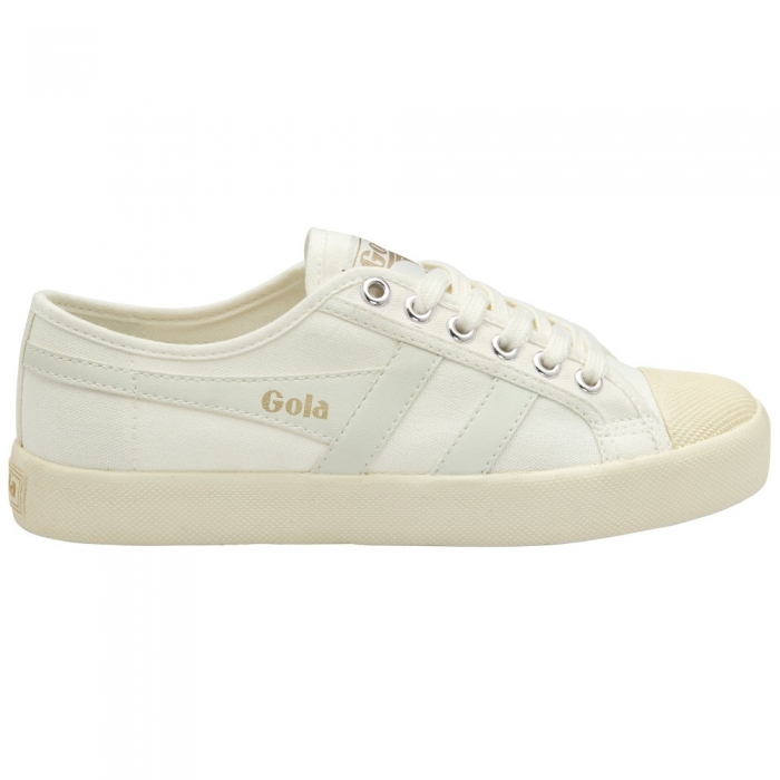 Vegan Gola Classics Women's Coaster - Off White/Off White/Gold