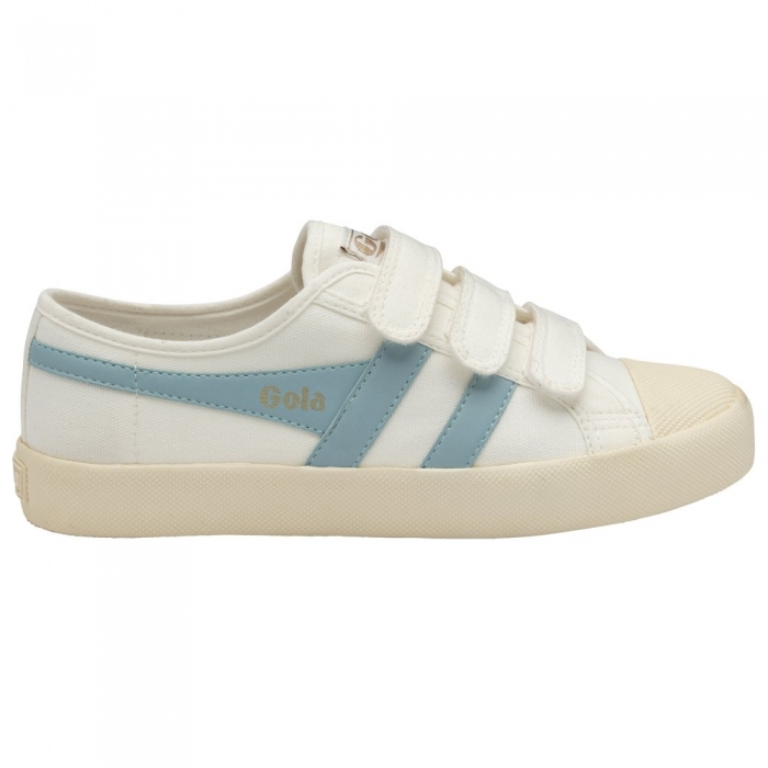 Vegan Gola Classics Women's Coaster Strap Sneakers - Off White/Powder Blue