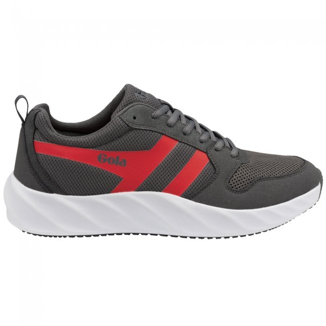 Gola Performance Men's Lansen Sneakers - Charcoal/Deep Red