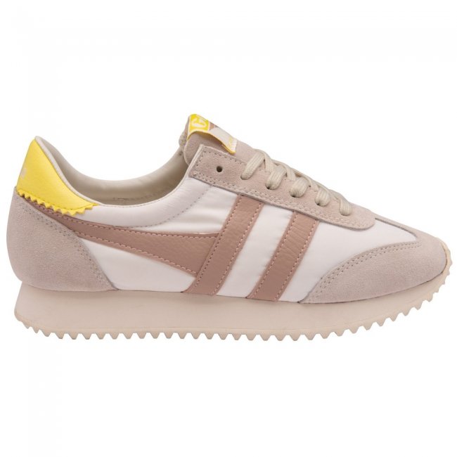 Gola Classics Women's Boston '78 Sneakers - Off White/Blossom/Limelight