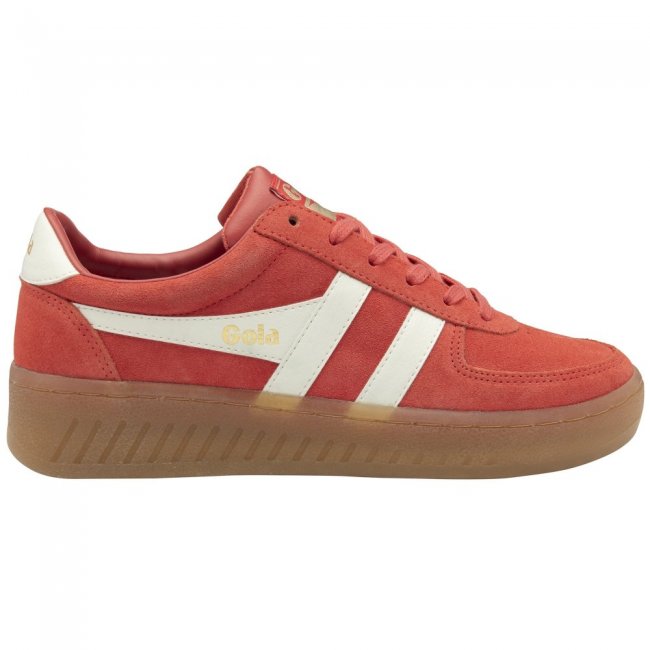 Gola Classics Women's Grandslam Suede Sneakers - Coral/Off White/Gum