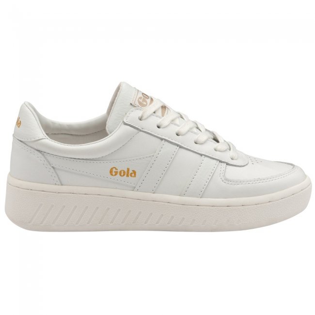 Gola Classics Women's Grandslam Leather Sneakers - White/White/White