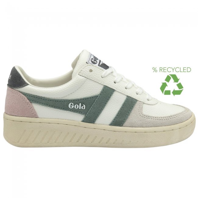 Gola Classics Women's Grandslam Trident Sneakers - White/Slate/Shadow