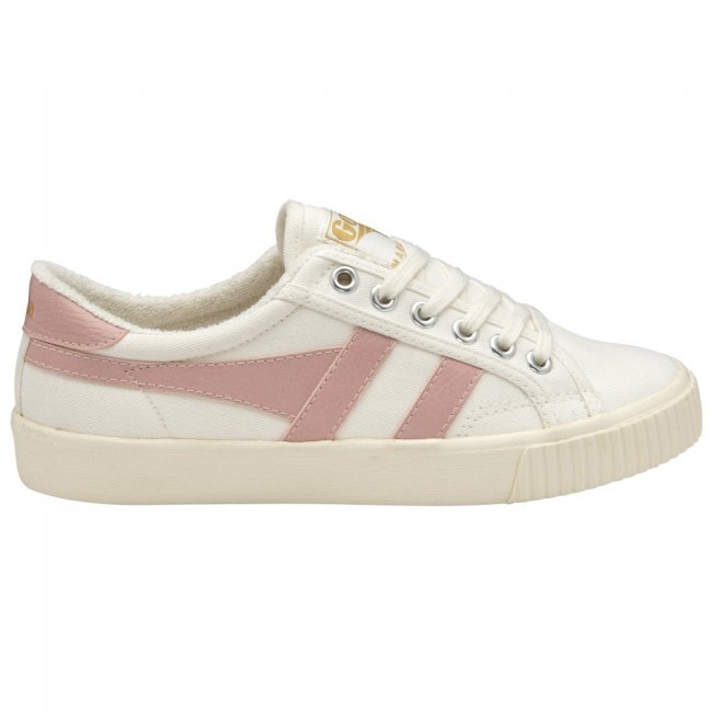 Vegan Gola Classics Women's Tennis Mark Cox Sneakers - Off White/Chalk Pink