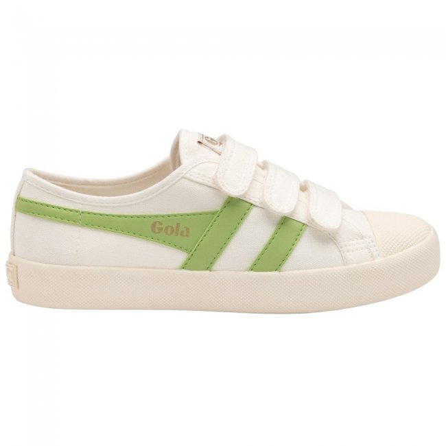 Vegan Gola Classics Women's Coaster Strap - Off White/Patina Green