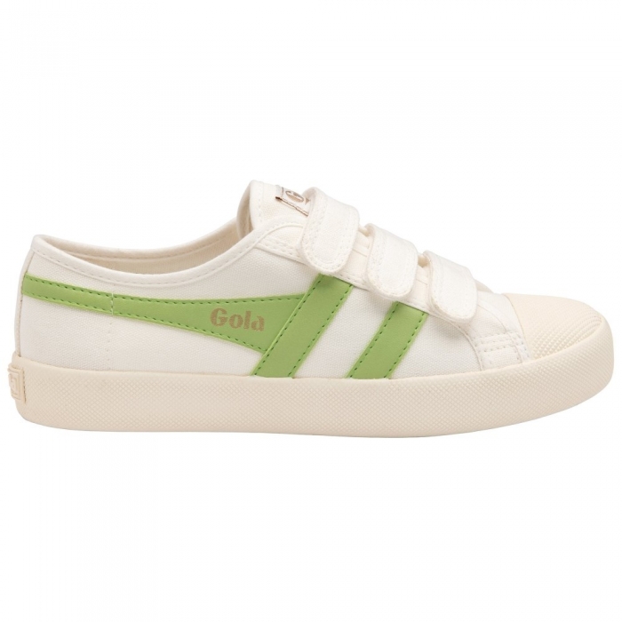 Vegan Gola Classics Women's Coaster Strap - Off White/Patina Green