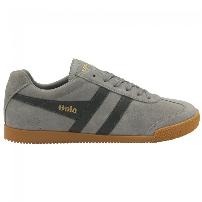 Gola Classics Men's Harrier Suede Sneakers - Cement/Storm