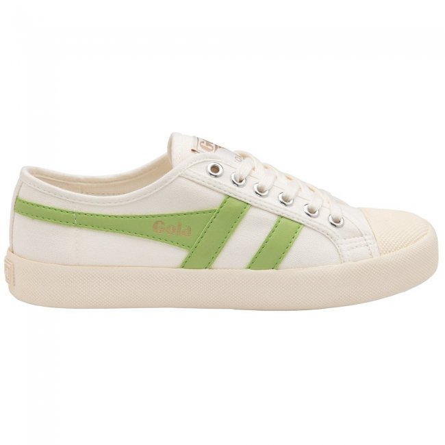 Vegan Gola Classics Women's Coaster - Off White/Patina Green