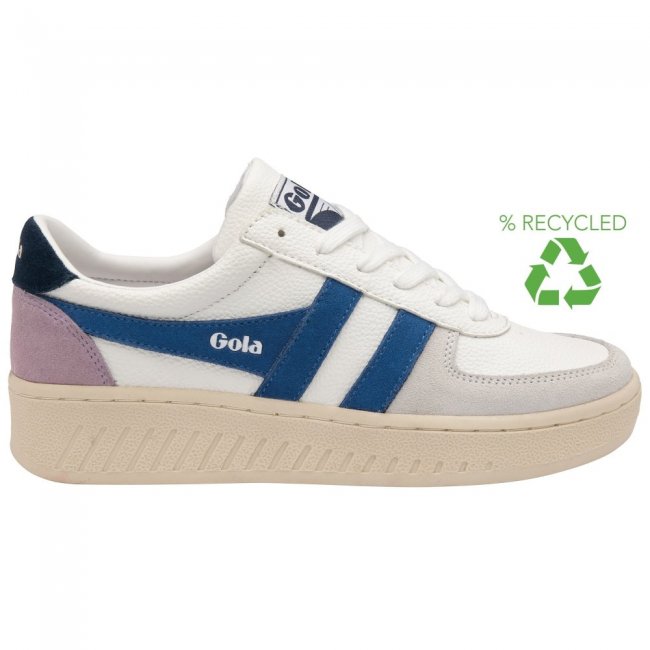 Gola Classics Women's Grandslam Trident Sneakers - White/Sapphire/Navy