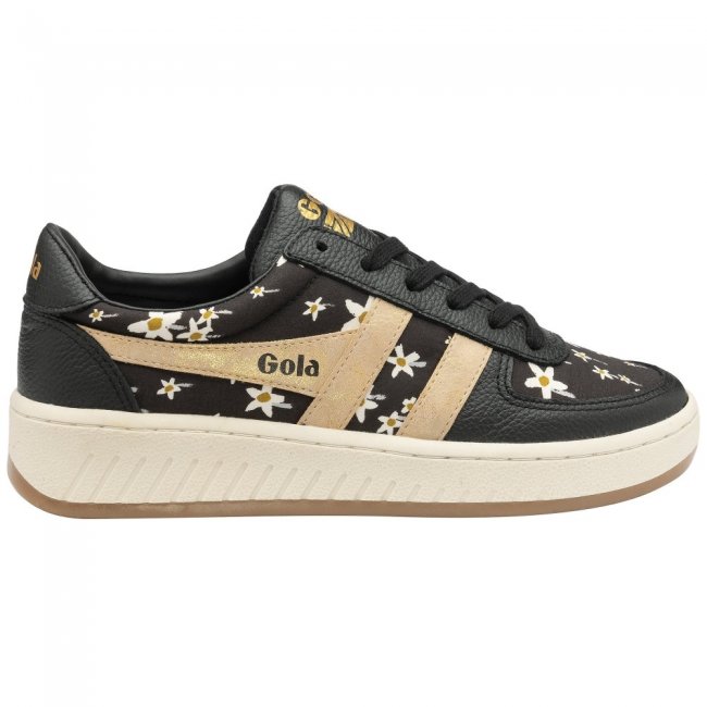 Gola Classics Women's Grandslam LBTY SN Sneakers - Black/Gold/Multi