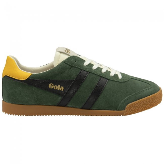Gola Classics Men's Elan Sneakers - Evergreen/Black/Dark Sun