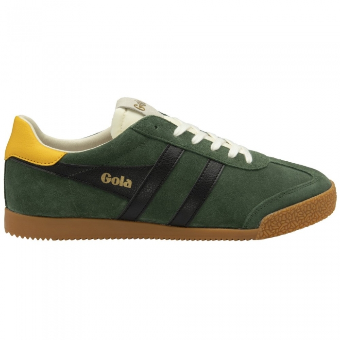 Gola Classics Men's Elan Sneakers - Evergreen/Black/Dark Sun