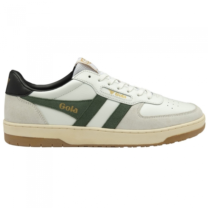 Gola Classics Men's Hawk Sneakers - White/Sage/Black