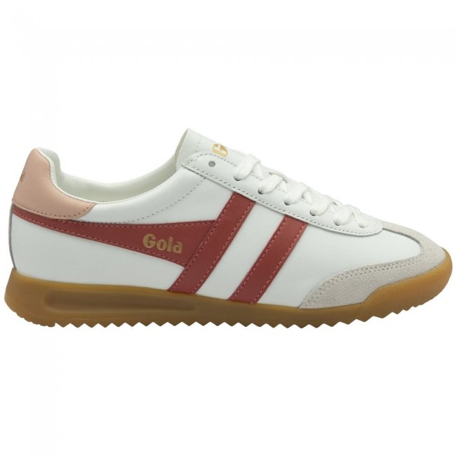 Gola Classics Women's Torpedo Leather Sneakers - White/Clay/Pearl Pink