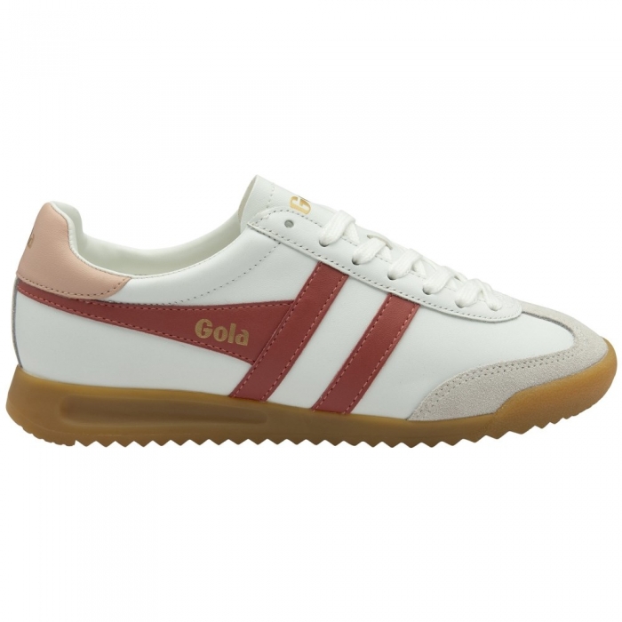 Gola Classics Women's Torpedo Leather Sneakers - White/Clay/Pearl Pink