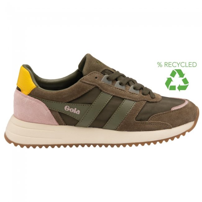 Gola Classics Women's Chicago Sneakers - Khaki/Khaki/Sun