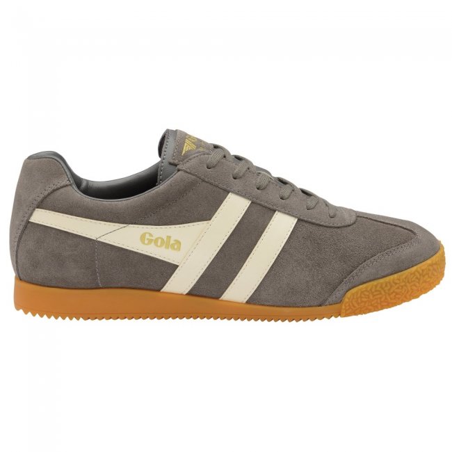 Gola Classics Men's Harrier Suede Sneakers - Ash/Ecru