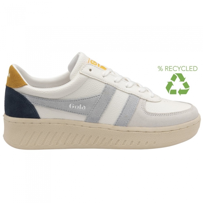 Gola Classics Women's Grandslam Trident Sneakers - White/Ice Blue/Sun