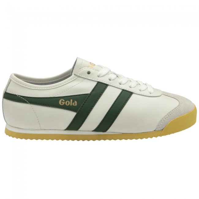 Gola Classics Women's Race Leather Sneakers - White/Evergreen
