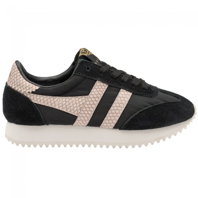 Gola Classics Women's Boston '78 Snake Sneakers - Black/Pink
