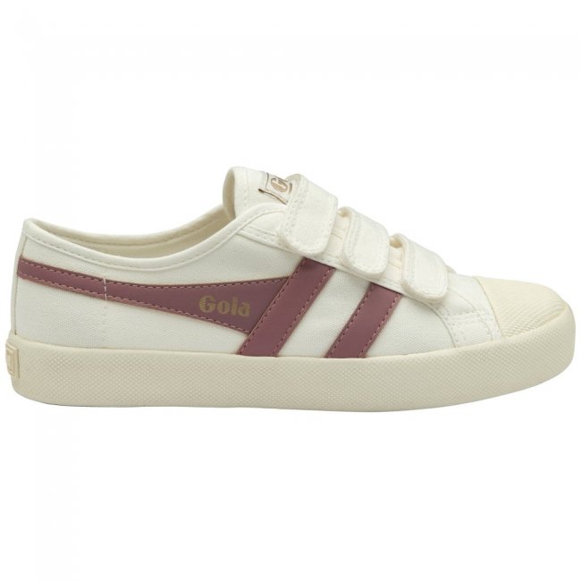 Vegan Gola Classics Women's Coaster Strap - Off White/Dusty Rose