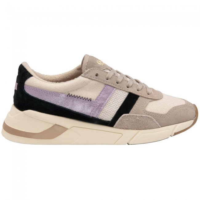 Gola Classics Women's Eclipse Mode Sneakers - Wheat/Feather Grey/Lilac