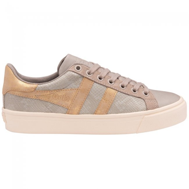 Gola Classics Women's Orchid II Lizard - Feather Grey/Gold