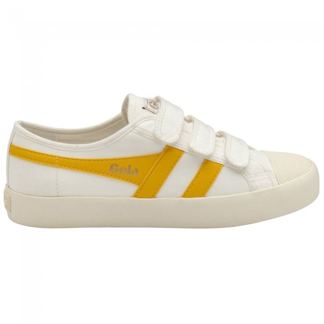 Vegan Gola Classics Women's Coaster Strap Sneakers - Off White/Sun