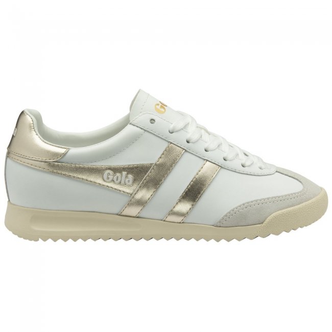 Gola Classics Women's Torpedo Mirror Sneakers - White/Gold/Off White