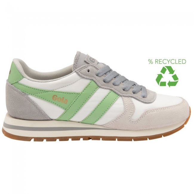 Gola Classics Women's Daytona Chute Sneakers - Off White/Light Grey/Patina Green
