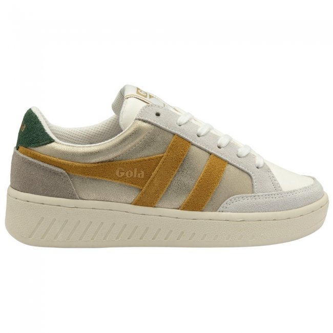 Gola Classics Women's Superslam Blaze Sneakers - Gold/Sun/Evergreen