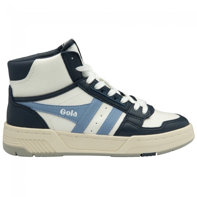 Gola Classics Women's Challenge High Sneakers - White/Navy/Vista Blue