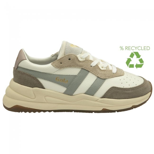 Gola Classics Women's Saturn Quadrant Sneakers - Off White/Rhino/Light Grey