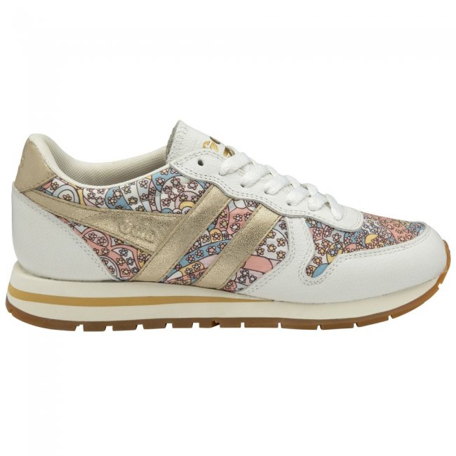 Gola Classics Women's Daytona LBTY CP Sneakers - White/Gold/Multi