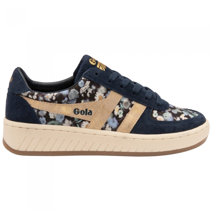 Gola Classics Women's Grandslam LBTY BR Sneakers - Navy/Gold/Multi