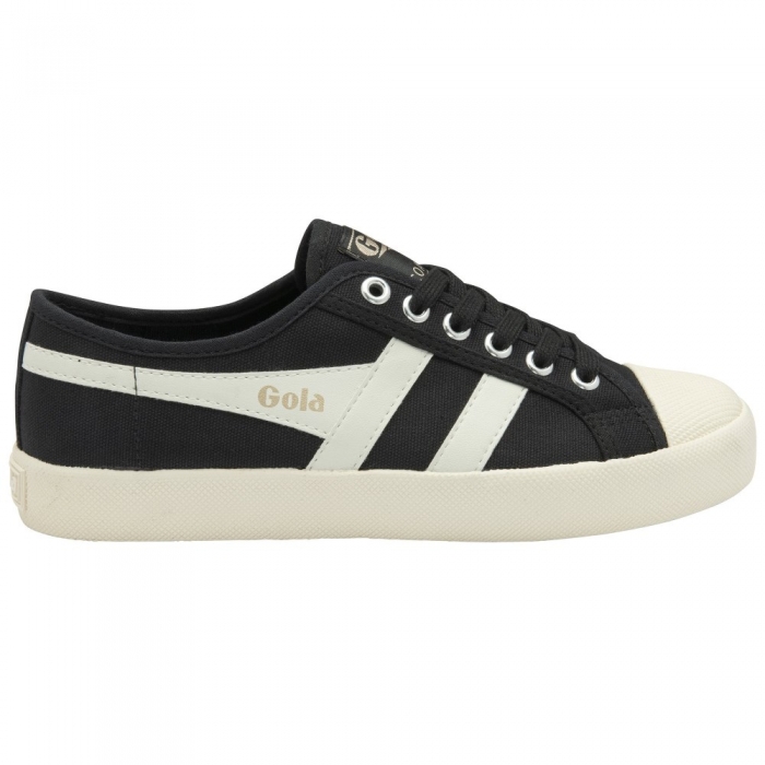 Vegan Gola Classics Women's Coaster - Black/Off White/Gold