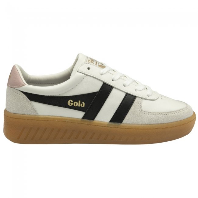 Gola Classics Women's Grandslam Elite Sneakers - White/Black/Chalk Pink/Gum