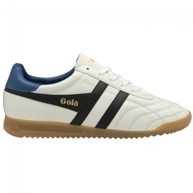 Gola Classics Men's Stadium Sneakers - White/Black/Marine Blue