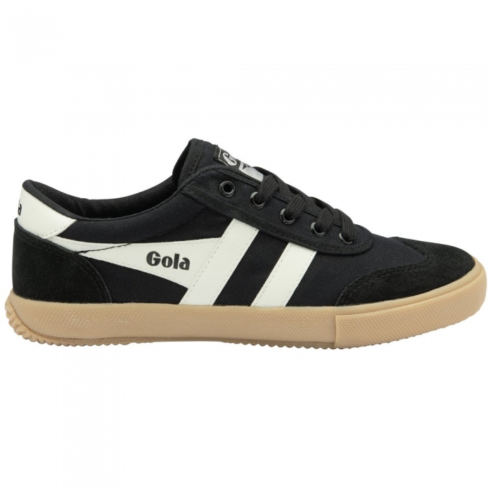 Gola Classics Men's Badminton Plimsoll Sneakers - Black/Off White/Gum