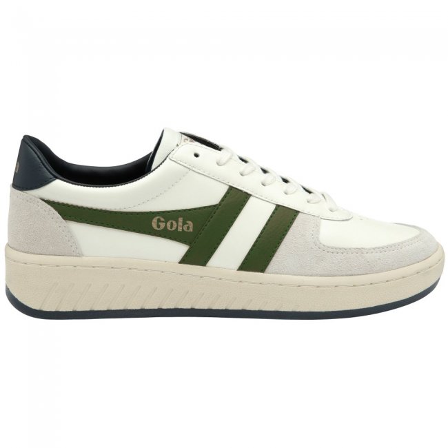 Gola Classics Men's Grandslam Classic Sneakers - Off White/Dark Green/Navy