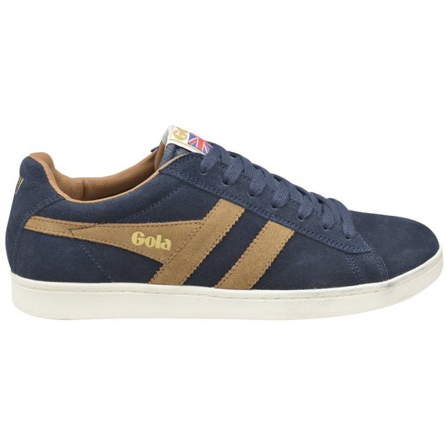 Gola Classics Men's Equipe Suede Sneakers - Navy/Tobacco
