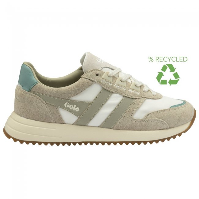 Gola Classics Women's Chicago Sneakers - Off White/Wheat/Feather Grey