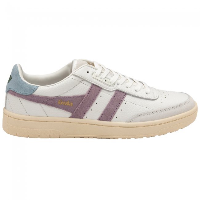 Gola Classics Women's Falcon Sneakers - White/Lily/Iceberg