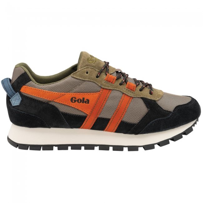 Gola Classics Men's Altitude Sneakers - Khaki/Black/Moody Orange
